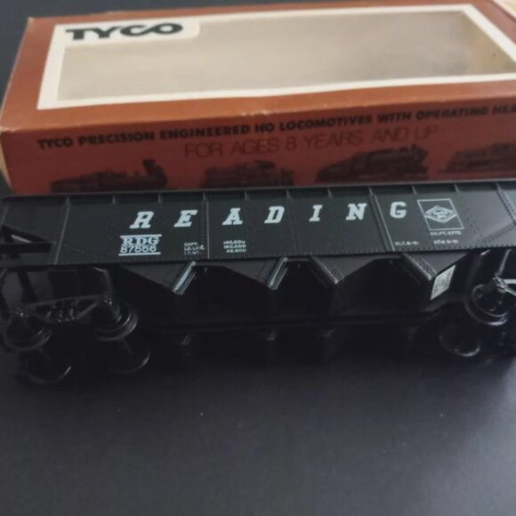 TYCO Hopper Car Non-Operating Reading Ho Scale with Box (No.344A) Train - Picture 10 of 10